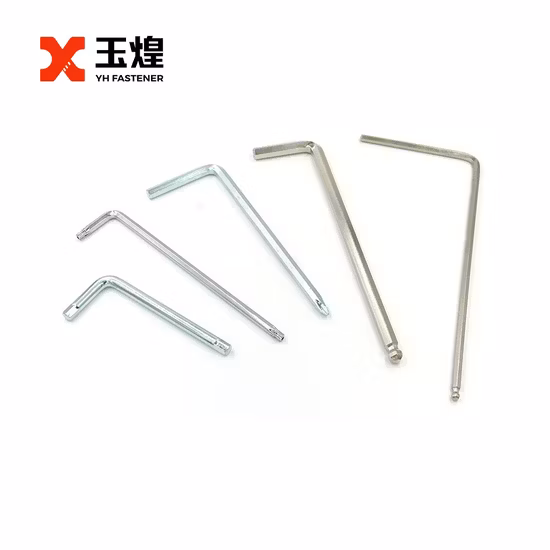 Carbon Steel Flat/Ball Point Allen Key with T-Handle Wrenches Kits for Socket Screw Furniture