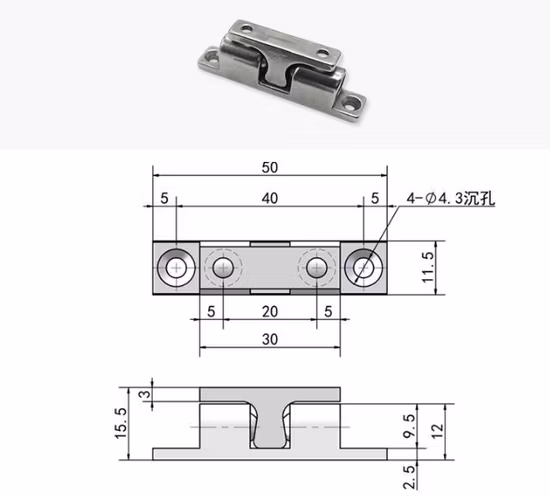 Zbcas Zbcass Zbcasd SUS316 SUS304 Cierres de bolas de cromado fundido a presión de zinc