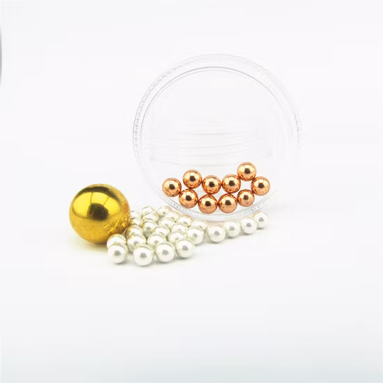 Bola de acero chapada en zinc, plata, estaño, oro, cromo, cobre y latón.