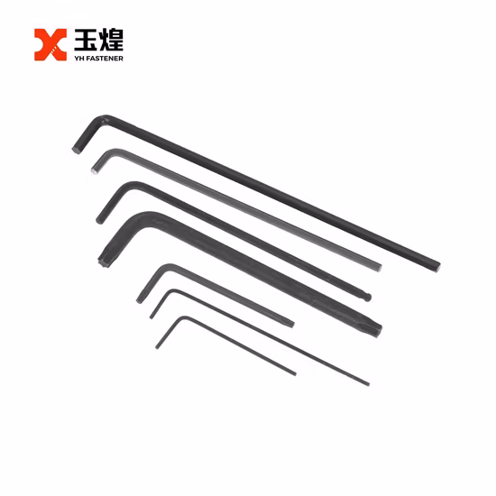 Llave Allen plana/de punta esférica de acero al carbono con T